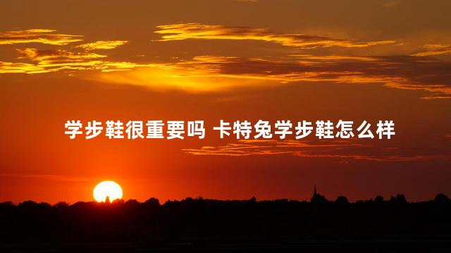 学步鞋很重要吗 卡特兔学步鞋怎么样